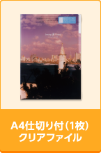 A4仕切り付(1枚)クリアファイル
